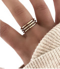 Bague KAREN Acier Or