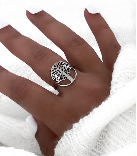 Bague SINA Acier Argent