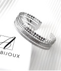 Maxi Jonc LYDIA Acier Argent