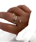 Bague AUDACIEUSE Acier Or