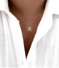 Collier LOTUS Acier Or