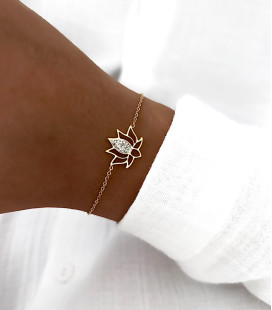 Bracelet LOTUS Acier Or