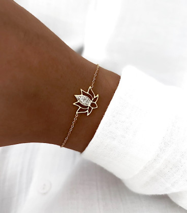 Bracelet LOTUS Acier Or