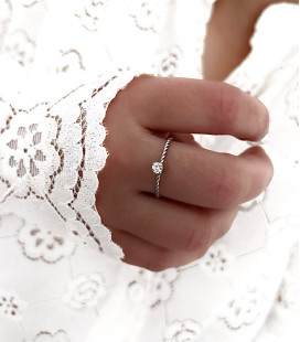 Bague SULLY Acier Argent
