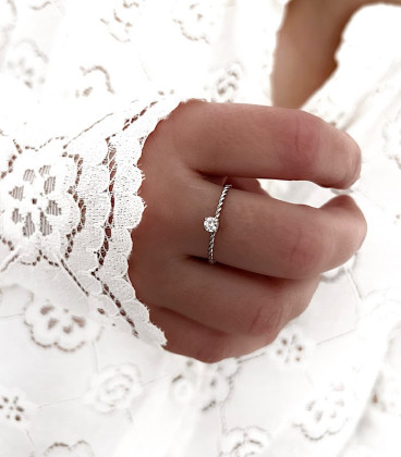Bague SULLY Acier Argent