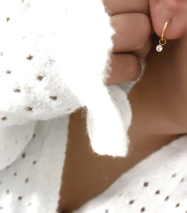 Boucles STELLA Acier Or