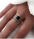 Bague JADE Acier