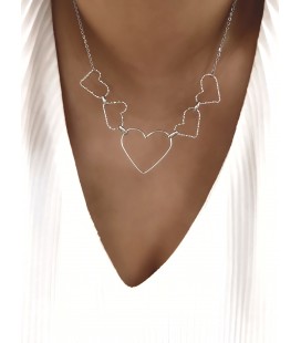 Collier AMANDA Acier Argent