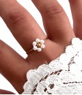 Bague MARGUERITE Acier Or