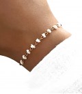 Bracelet SOHA Blanc Acier Or