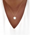 Collier EDITH Blanc Acier Or