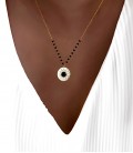 Collier SOLA Noir Acier Or