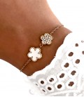 Bracelet EMOTION Blanc Acier Or