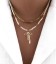 Collier NINA Blanc Acier Or