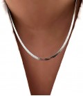 Collier ARIANE Acier Argent