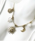 Collier HERMIONE Acier Or