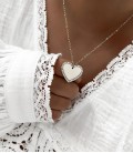 Collier VALENTINE Acier Argent