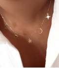 Collier VAYANA Acier Or