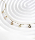 Collier VAYANA Acier Or