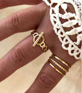 Bague ORLANE Acier Or
