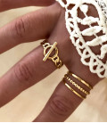 Bague ORLANE Acier Or