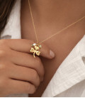 Collier SOFIA Acier Or