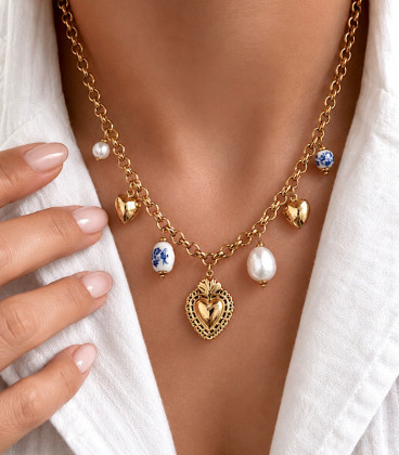 Collier CELESTA Acier Or
