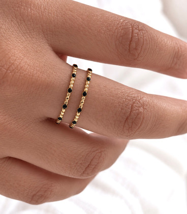 Bague AYLIN Noire