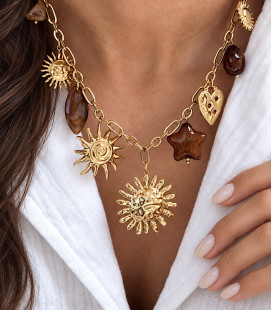 Collier EVANIA Marron