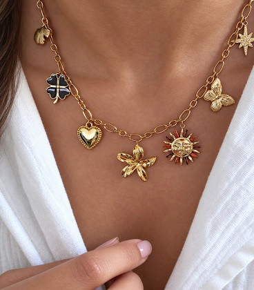 Collier DAONA Acier Or