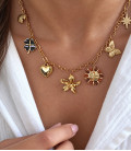 Collier DAONA Acier Or