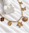 Collier DAONA Acier Or