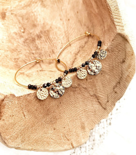 Boucles INA Acier Or