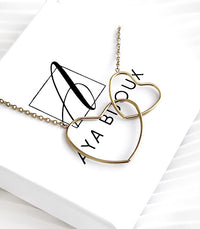 Collier Double Coeur AYA Bijoux, vue 3