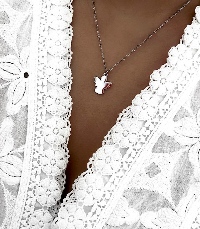 Collier Ange Gravure AYA Bijoux, vue 4