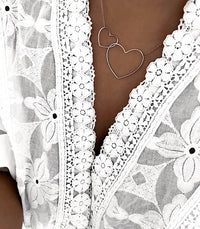 Collier DOUBLE COEUR - A