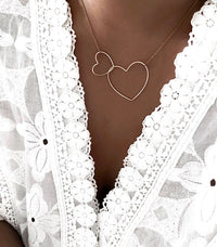 Collier Double Coeur AYA Bijoux