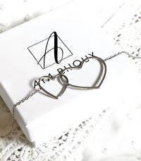 Bracelet Double Coeur AYA Bijoux, vue 2