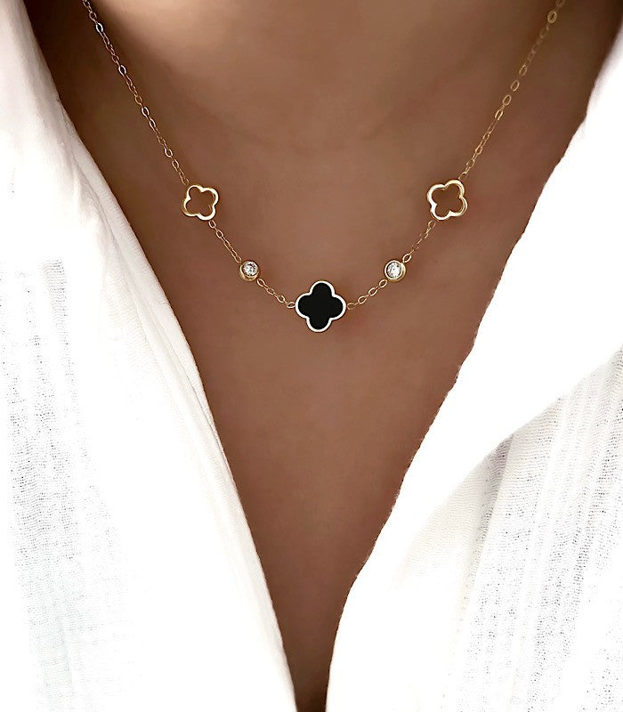 Collier Soha Noir AYA Bijoux, vue 2