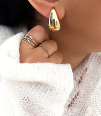 Boucles d'oreilles Larme AYA Bijoux, vue 4
