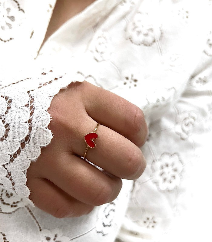 Bague AMORE Rouge