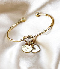 Jonc Lyra Coeur à Graver AYA Bijoux, vue 2