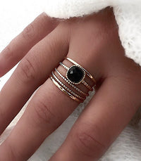 Bague Jade Noire AYA Bijoux