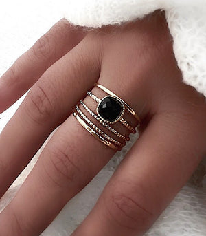 Bague Jade Noire AYA Bijoux