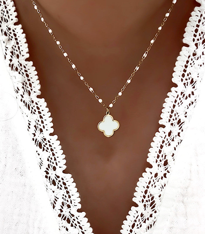 Collier Maissa Blanc AYA Bijoux