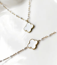 Collier Maissa Blanc AYA Bijoux, vue 2