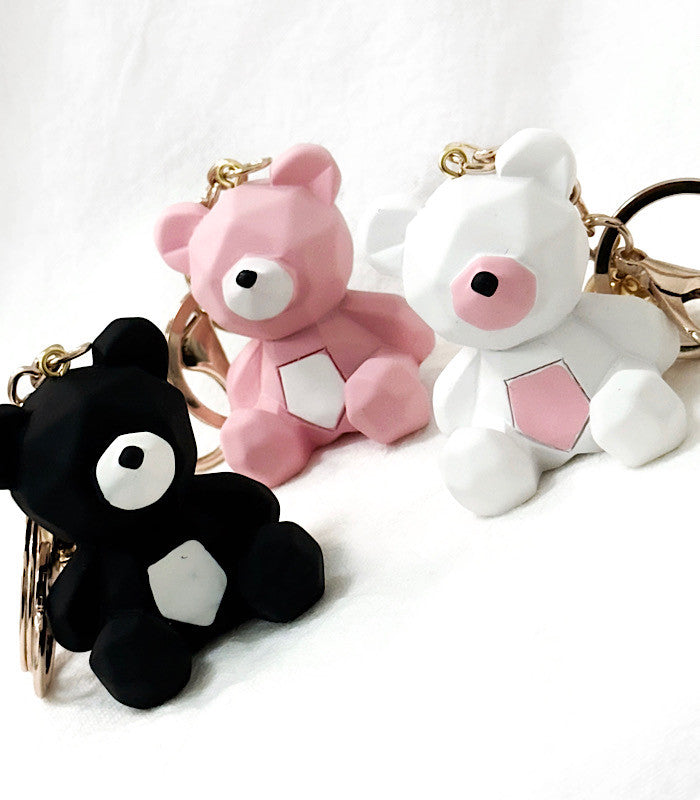 Porte-clés Ourson Rose AYA Bijoux, vue 2