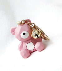 Porte-clés Ourson Rose AYA Bijoux