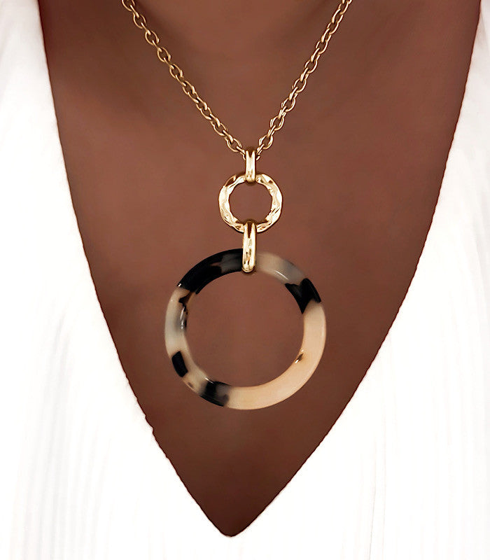 Collier NAVILA Acier Or
