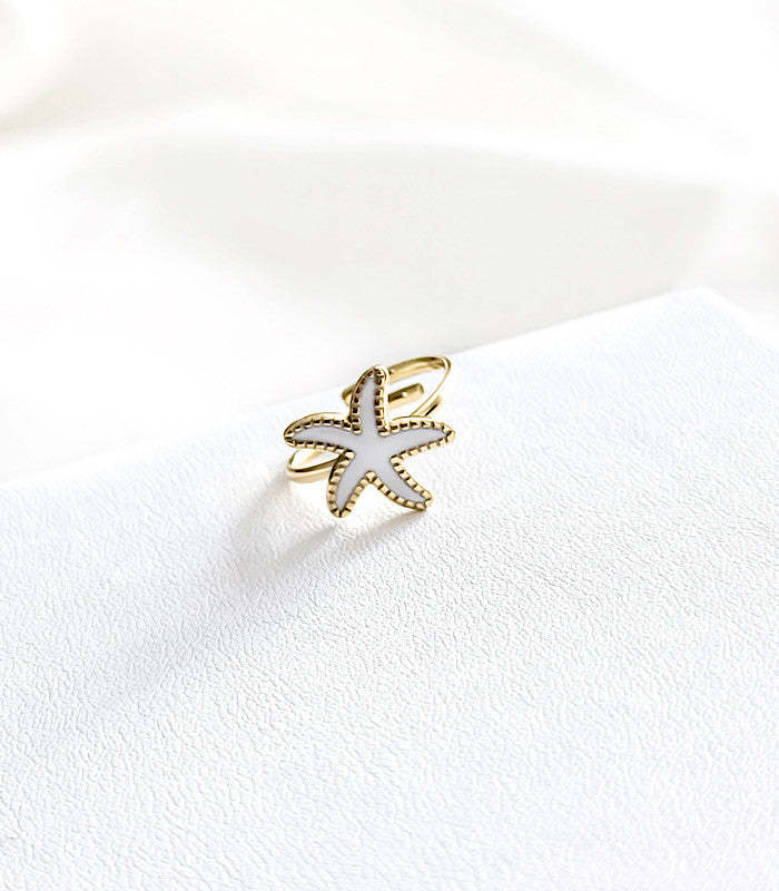 Bague Etoile de Mer Blanche AYA Bijoux, vue 2